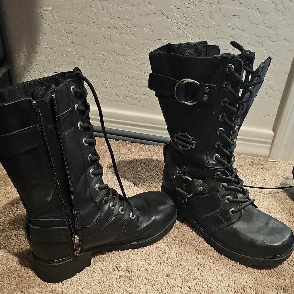 Harley-Davidson Women's Black Moto Boots
